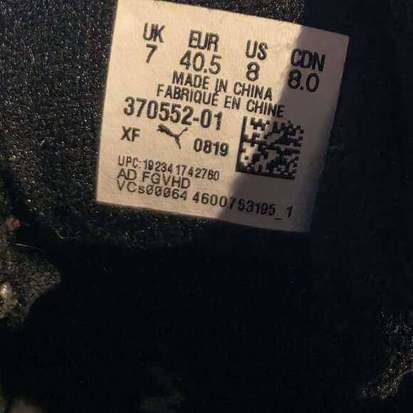 Mens Size 8 - Puma ‘Tarrenz SB PureTex’ Boots Winter Sow (370552-01) Black - Picture 10 of 10